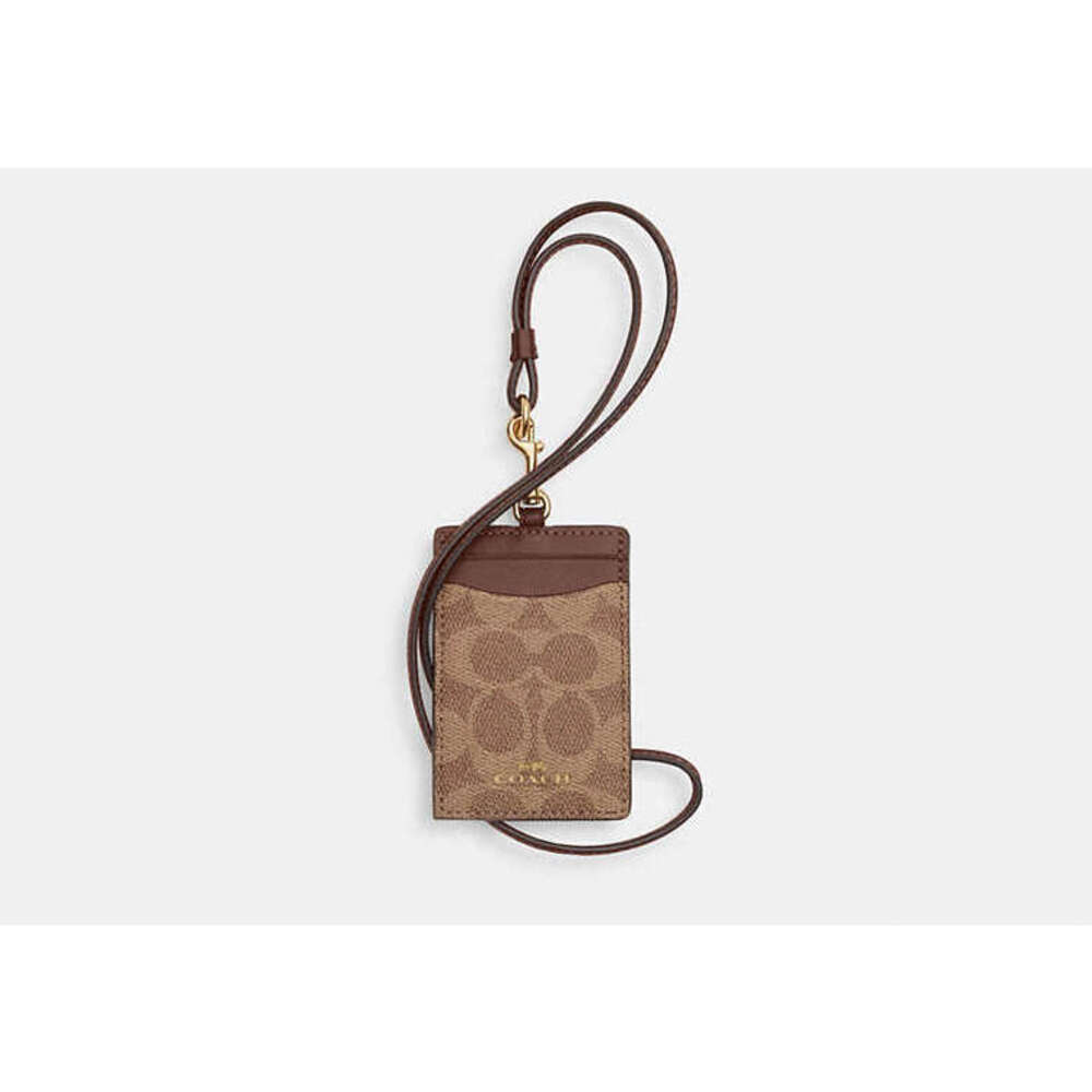 Coach Id Lanyard In Signaure Canvas
